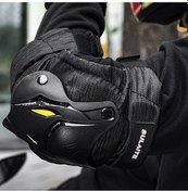 Resim Primepickings Sulaıte Motosiklet Korumalı Dirsek Pedleri - Rüzgar Ve Sıcaklık Koruma Siyah Standart 