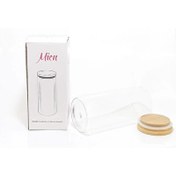 Resim Mien 450 ML Bambu Kapaklı Cam Kavanoz MIEN-6515 