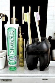 Resim STAR MASTER Diş Fırçası Kabı Diş Fırçalığı Fırçalık Model 5 Smdisfircalikm5Siyah 