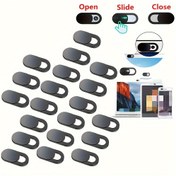 Resim 20 adet/100 adet Mobil Telefon Bilgisayar Lens Kapağı Kamera Koruma Kapağı Metal Engelleyici Sticker Webcam Kapağı Gizlilik Kapağı 
