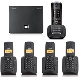 Resim Gigaset C530 IP 5 Dahili Dect Telsiz Kablosuz Telefon Santrali 