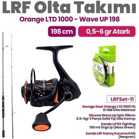 Resim Savage Gear Orange Ltd 1000 Fd Olta Makinesi - Okuma Wave Up Spin 198cm 0.5-6gr Olta Kamışı 