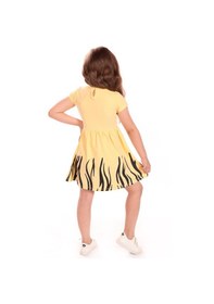 Resim Toontoy Kids Toontoy Kız Bebek Baskılı Elbise Sarı 