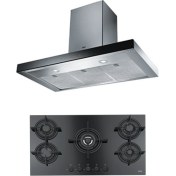 Resim Franke Ankastre Set (Fcr 925 Tc BK/XS/900 Black Glass Davlumbaz Fhcr 905 4g Tc He Bk C Black Glass Ocak) 