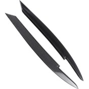 Resim Aeethericly Passat B7 2010-2015 Için Araba Far Göz Kapakları Kaşları Abs Far Lambası Etiket Kapak Trim Aksesuarları-Karbon Fiber (Yurt Dışından) 