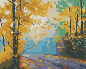 Resim Sayılarla Boyama Seti - Sonbahar Yaprakları - 80x100 