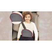 Resim SS Oto Çocuk Emniyet Kemeri Düzenleyici Ve Tutucu Emniyet Kemer Pedi(Kırmızı ve renkli Kenar) (Siyah Renk) 