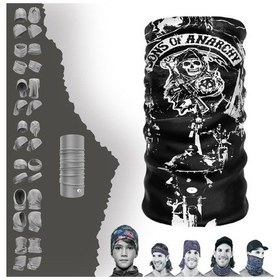 Resim Sons Of Anarchy Boyunluk Bere Bandana Maske Bone Toka Saçbandı Çok Renkli 