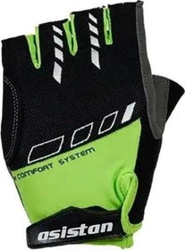 Resim Asistan Cape GL 400 Kısa Parmak Bisiklet Eldiveni L Beden Yeşil 