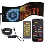 Resim EN SİGA 64 CM Led Panel Yazı Yazan Telefon Kontrollü Led Ekran Kamyon Otobüs iş Yeri Araba Cam Duvar 