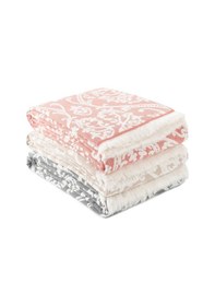 Resim Kiremit Yumuşak Dokulu Çift Kişilik Jakarlı Pike %100 Pamuk 220 240cm Bordo 