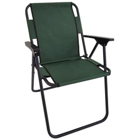 Resim Katlanır Kamp Piknik Plaj Sandalyesi Yeşil Yeşil 