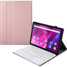 Resim Sunsky AK10-A Bluetooth Klavye Koruyucu Deri Kılıf Altın Gül (Yurt Dışından) 
