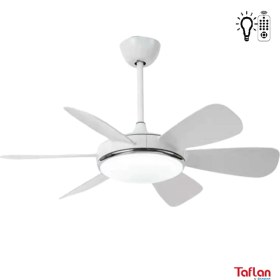 Resim Taflan F6661 Beyaz Lambalı Tavan Vantilatörü 