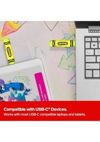 Resim Sandisk Crayola 128gb Sdczıc-128g-g46l Usb-c 3.2 Gen1 Type-c Flash Bellek Electric Lime 