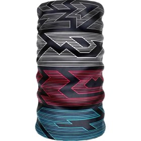 Resim Crown Micro Siyah Beyaz Pembe Mavi Çizgili Çok Amaçlı Bandana Boyunluk Maske Motorcu Buff Aksesuarı Balaklava 