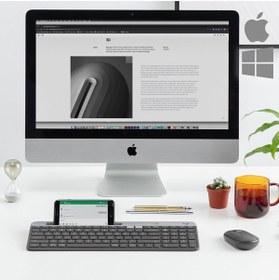 Resim LOGITECH K580 SLIM MULTI-DEVICE BLUETOOTH(R) KLAVYE-BEYAZ 920-010625 