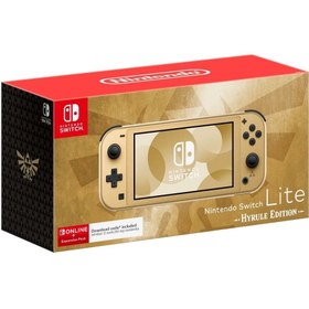 Resim Nintendo Switch Lite Hyrule Edition Özel Sürüm Oyun Konsolu 