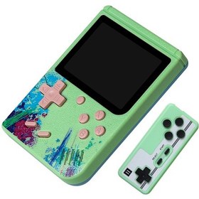 Resim Jeemson G50 El Tuttuğu Oyun Konsolu 3.0 İnç Renkli Ekran 500 Eski Oyun Av Bağlantı Desteği + Kol Saati Yeşil 