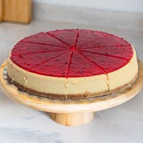 Resim Hype Store Bambu Yuvarlak Pasta Ve Börek Sunumluk Standı -24 x 9,5 Cm Doğal Ve Şık Servis Tablası 