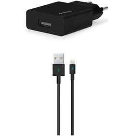Resim Ttec 2.1A 10.5w Usb Adaptör + Lightning Usb Kablo 2SCS20LS Siyah 