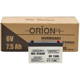 Resim Orion 6v 7.5ah 10 Adet Bakımsız Kuru Akü 