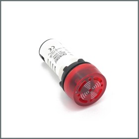 Resim Onesto Led Flaşörlü Buzzer 220VAC (Kırmızı) 