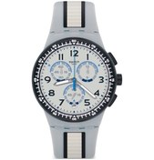 Resim Swatch Suss401 Gri Beyaz Kronometreli Erkek Saat Gri 