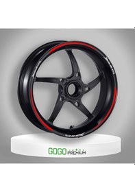 Resim Reflektör Kırmızı Bajaj Dominar Uyumlu Büyük 1 Set Jant Şeridi Çok Renkli 