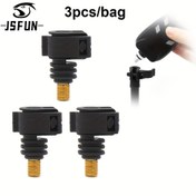 Resim JSFUN 3'lü Hızlı Açma Balıkçılık Alarmı Bağlantısı, ABS Malzeme, Siyah Braket Rafı Sazan Balıkçılığı Aksesuarı 