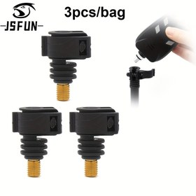 Resim JSFUN 3'lü Hızlı Açma Balıkçılık Alarmı Bağlantısı, ABS Malzeme, Siyah Braket Rafı Sazan Balıkçılığı Aksesuarı 