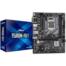 Resim Asrock B560M-HDV Intel B560 5000 MHz (OC) DDR4 Soket 1200 mATX Anakart 