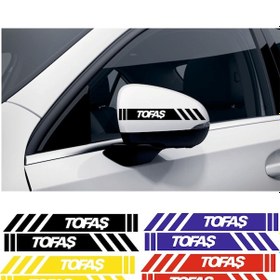 Resim Tofaş Kartal Yan Dikiz Aynası Şerit Sticker Araca Özel 