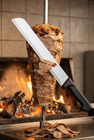 Resim Sürbisa 61632 Sürmene Döner Kesme Bıçağı Kaşar ve Kavurma Bıçak Paslanmaz Çelik 47 CM 