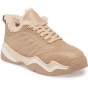 Resim Tergan Vizon Hakiki Deri Kadın Sneaker - K24S1AY67536-A84 