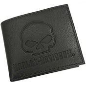 Resim Harley Davidson Harley-davidson Skull Embossed Pocketed Billfold 