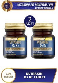 Resim Nutraxin Vitamin D3k2 1000 Iu 120 Tablet 2 Adet 
