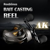 Resim ROOBLINOS AK 1. Nesil Balıkçılık Makarası - Alüminyum Alaşımlı Makara, Hızlı Çekme Sistemi, Pas Dirençli - Monofilament, Florokarbon ve Örgülü İplere Uyumlu - Levrek, Alabalık, Turna, Somon, Tonbalığı İçin İdeal - Profesyonel Olta Uyumluluğu, Dayanıklı Yapı, Sorunsuz Çalışma, Spor Balıkçılar İçin 