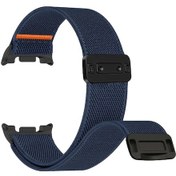 Resim Gateesat Samsung Galaxy Watch 8/8 Classic İçin Esnek Nylon Manyetik Bileklik Midnight Blue 