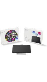 Resim Wacom Grafik Tablet Intuos Comfort Plus Medium 8,5 x 5,3 inç Siyah Tasarımcılar İçin Uygun CTL6100K-B 