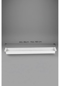 Resim Ayarlanabilir Masa Altı Kablo Düzenleyici Beyaz 86-160cm 