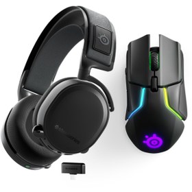 Resim Arctis 7+ Plus Wireless Kablosuz Gaming Kulaklık + Rival 650 Kablosuz Oyuncu Mouse SteelSeries