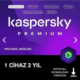 Resim Kaspersky Premium 1 Cihaz 2 Yıl Vpn Dahıl Değildir 