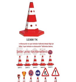 Resim 12300 Tk Evelux Klasik Kedi Gözlü Trafik Konileri 