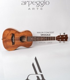 Resim Arpeggio Arte - Maun Uk-01 Ukulele Maun Concert Profesyonel Ukulele - Kılıf Hediyeli Ahşap 