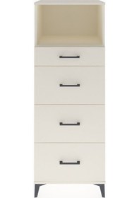 Resim Hyperion Dolap Tek Raflı 4 Çekmeceli 60x44x163 Aytaşı-aytaşı Aytaşı 