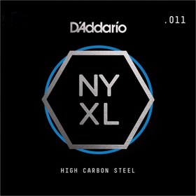 Resim D'Addario NYS011 NY Steel Elektro ve Akustik Gitar Tek Teli - .011 (Aksesuar) | Yüksek Karbonlu NY Steel Teknolojisi, Kırılmaya Karşı Üstün Direnç ve Maksimum Akort Kararlılığı 