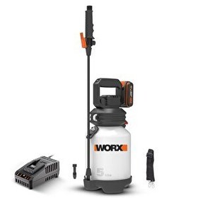 Resim Worx WG829E 20Volt 2.0Ah. Li-ion 5L Omuz Askılı Basınçlı İlaçlama ve Dezenfektan Pompası 