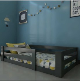 Resim Ninnimo Vega Montessori Suntalam Karyola Antrasit 90x190 Yatak Uyumlu K 2015 