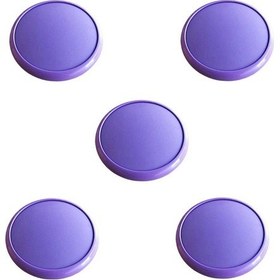 Resim 5 Adet Çocuk Odası Tekli Düğme Mobilya Kulp Çap 55 Mm Mor 